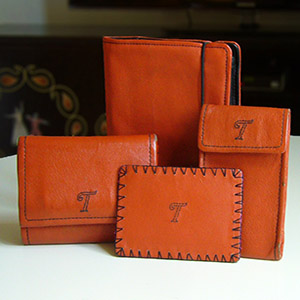 Collection of leather products